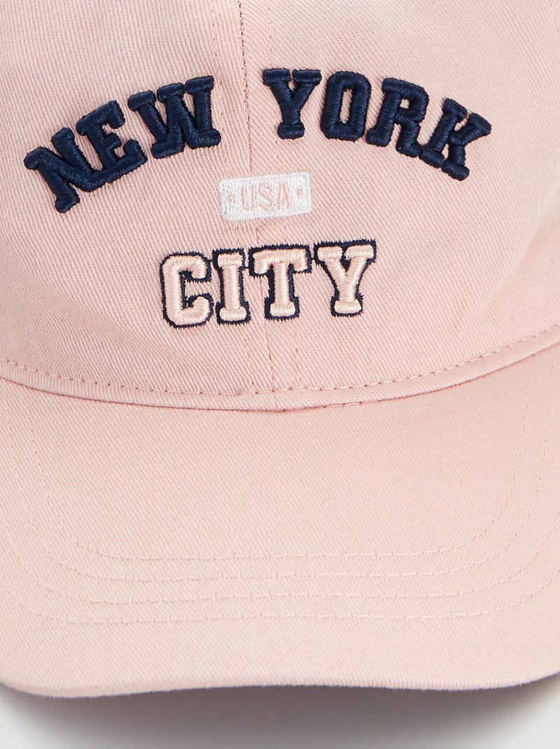 Gorra 'Nueva York' rosa - Kiabi