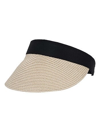 Gorra papel de paja, banda elástica mujer
