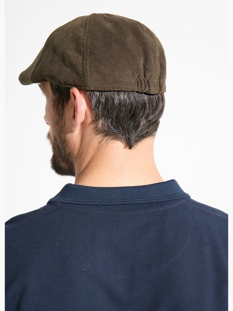 Gorra plana en tejido efecto lana - Afibel Caqui - Kiabi