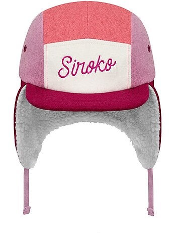 Gorra polar con orejeras niños lifestyle niños y niñas flyer dark rose