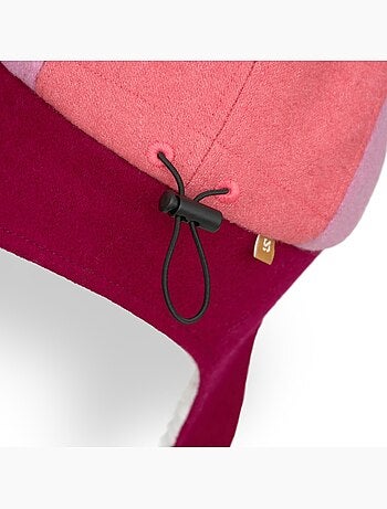 Gorra polar con orejeras niños lifestyle niños y niñas flyer dark rose