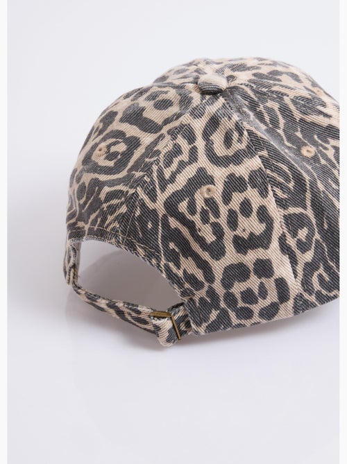 Gorra vaquera con estampado de leopardo y corazón bordado - AFIBEL - Kiabi