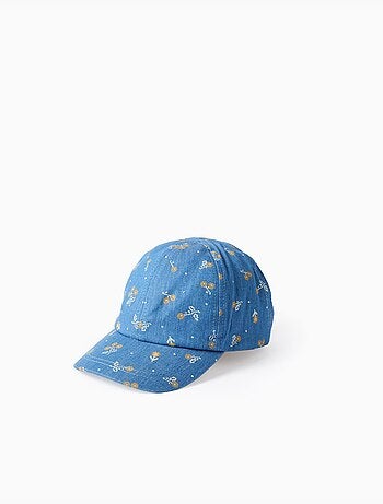 Gorra vaquera con motivo floral