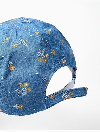 Gorra vaquera con motivo floral