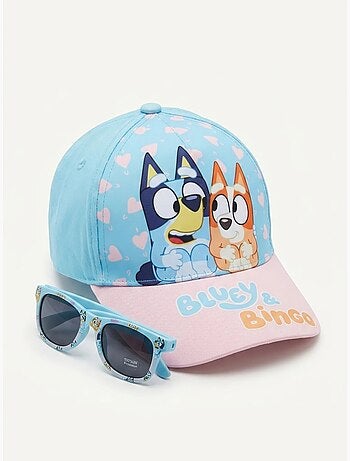 Gorra y gafas de sol infantil de algodón Bluey BBC Studios