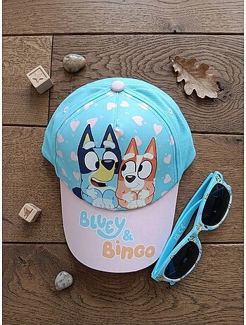 Gorra y gafas de sol infantil de algodón Bluey BBC Studios