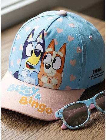 Gorra y gafas de sol infantil de algodón Bluey BBC Studios