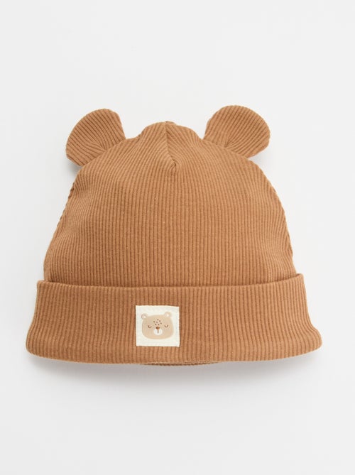 Gorro acanalado con orejas - Kiabi