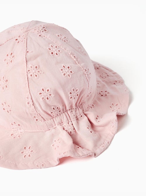 Gorro batista de algodón con bordado inglés - Kiabi