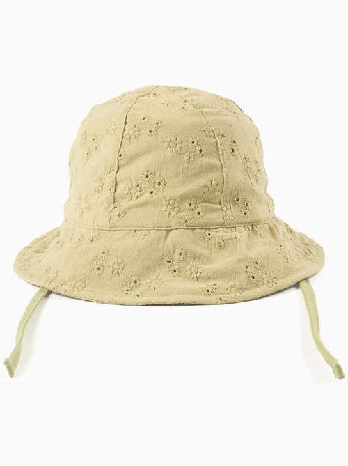 Gorro batista de algodón con bordado inglés - Kiabi