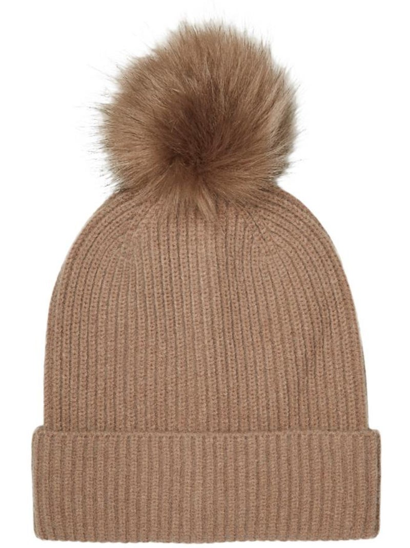 Gorro Beanie para Mujer Vero Moda Marrón capuchino - Kiabi