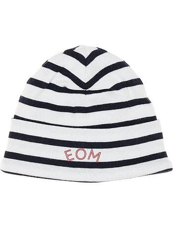 Gorro Bebé Niño Rayas Algodón Orgánico