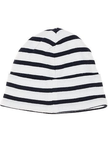 Gorro Bebé Niño Rayas Algodón Orgánico