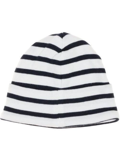 Gorro Bebé Niño Rayas Algodón Orgánico - Kiabi