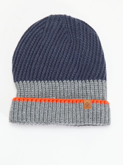 Gorro bicolor con vuelta - Kiabi Gorro bicolor con vuelta - Kiabi