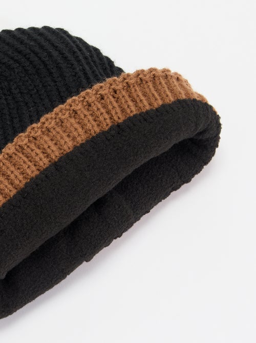 Gorro bicolor con vuelta - Kiabi Gorro bicolor con vuelta - Kiabi