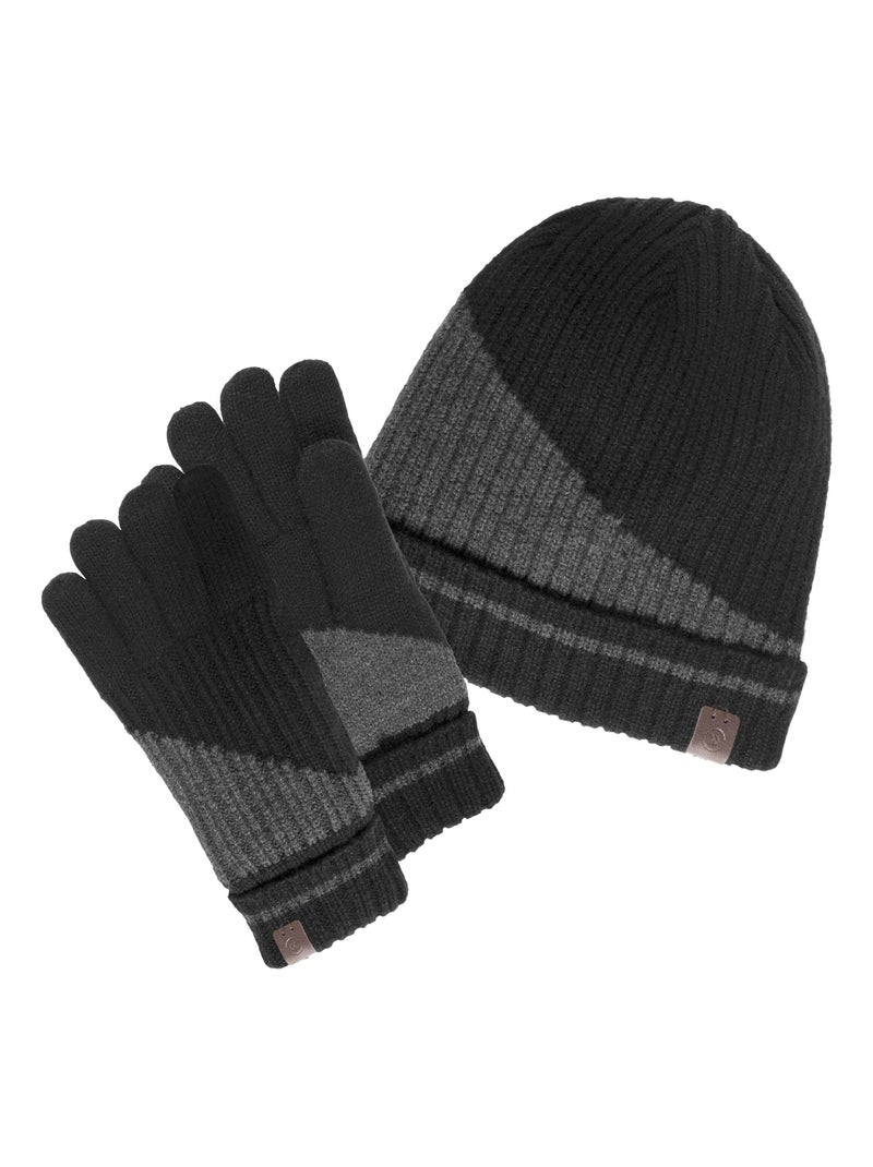 Gorro bicolor hombre Isotoner Negro - Kiabi