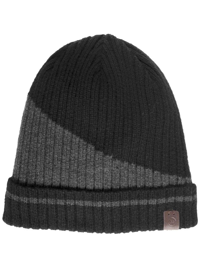 Gorro bicolor hombre Isotoner Negro - Kiabi