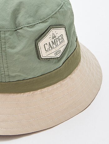 Gorro bicolor tipo camper