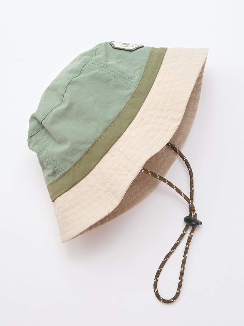 Gorro bicolor tipo camper Kaki - Kiabi
