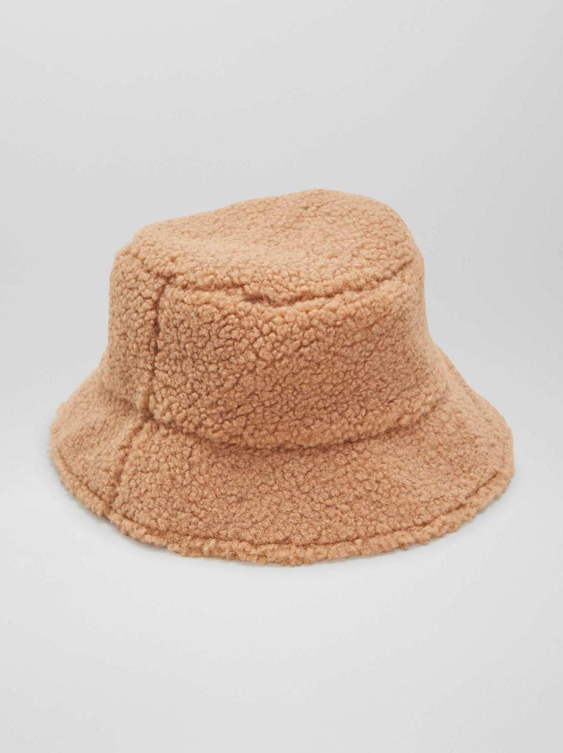 Gorro bob de borreguito MARRON - Kiabi