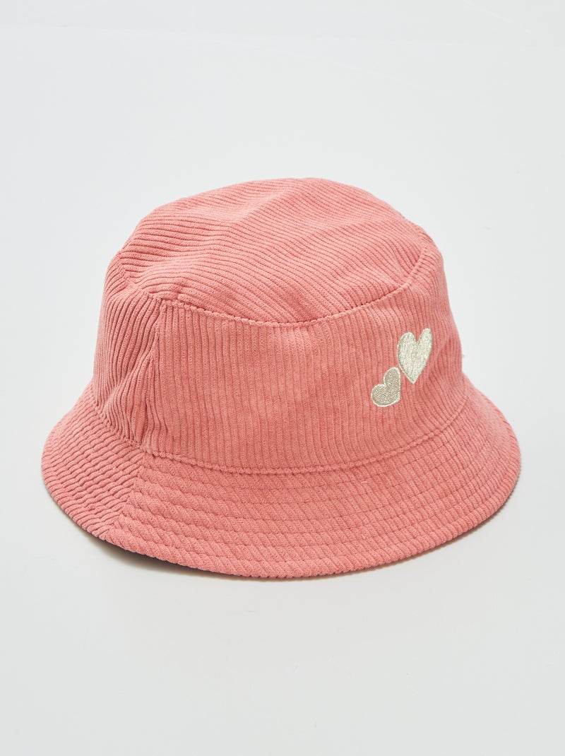 Gorro bob de pana ROSA - Kiabi