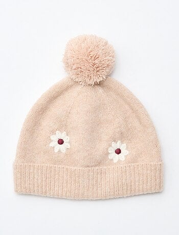 Gorro bordado de algodón