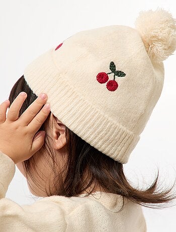 Gorro bordado de algodón