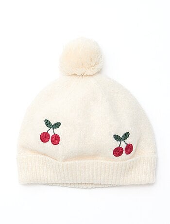 Gorro bordado de algodón