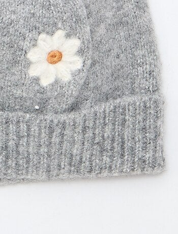 Gorro bordado de algodón