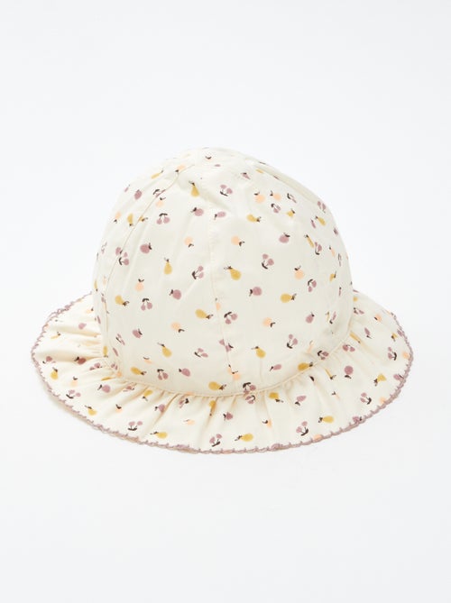 Gorro bucket con volante estampado - Kiabi