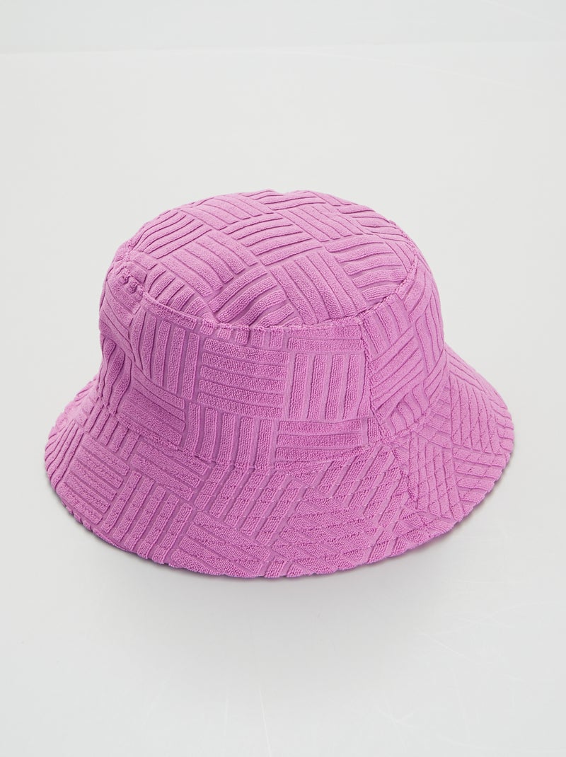 Gorro bucket de rizo PURPURA - Kiabi