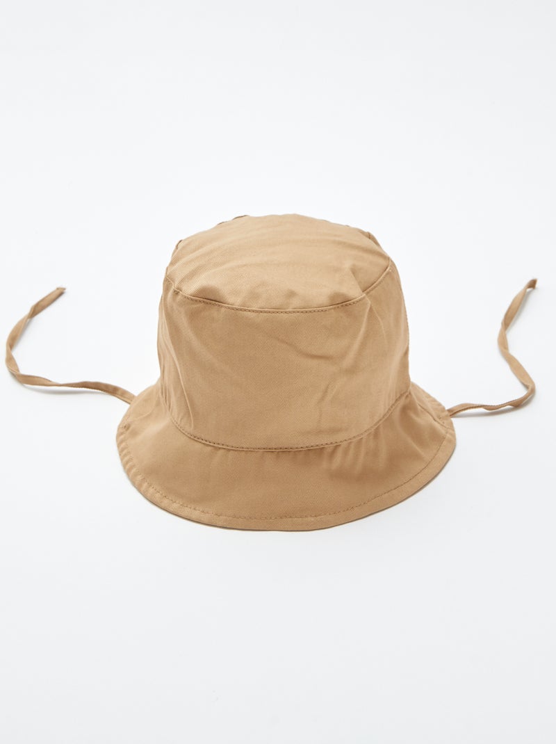 Gorro bucket liso MARRON - Kiabi