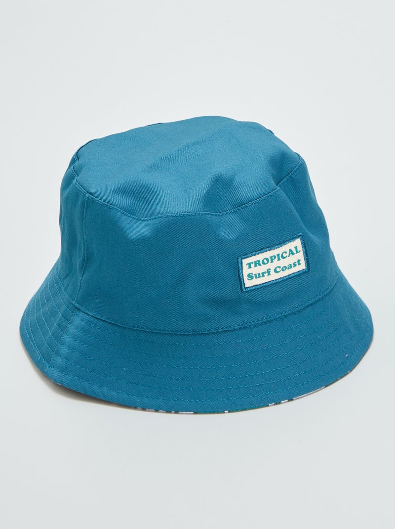 Gorro bucket reversible tropical AZUL - Kiabi
