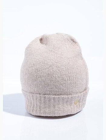 Gorro cálido con lana y bordado de corazón - AFIBEL