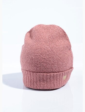 Gorro cálido con lana y bordado de corazón - AFIBEL