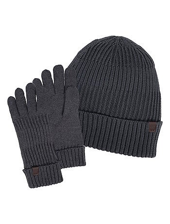 Gorro cálido, forrado de vellón reciclado hombre Isotoner