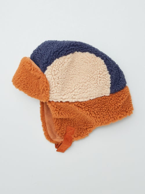 Gorro chapka tricolor de forro polar - Kiabi