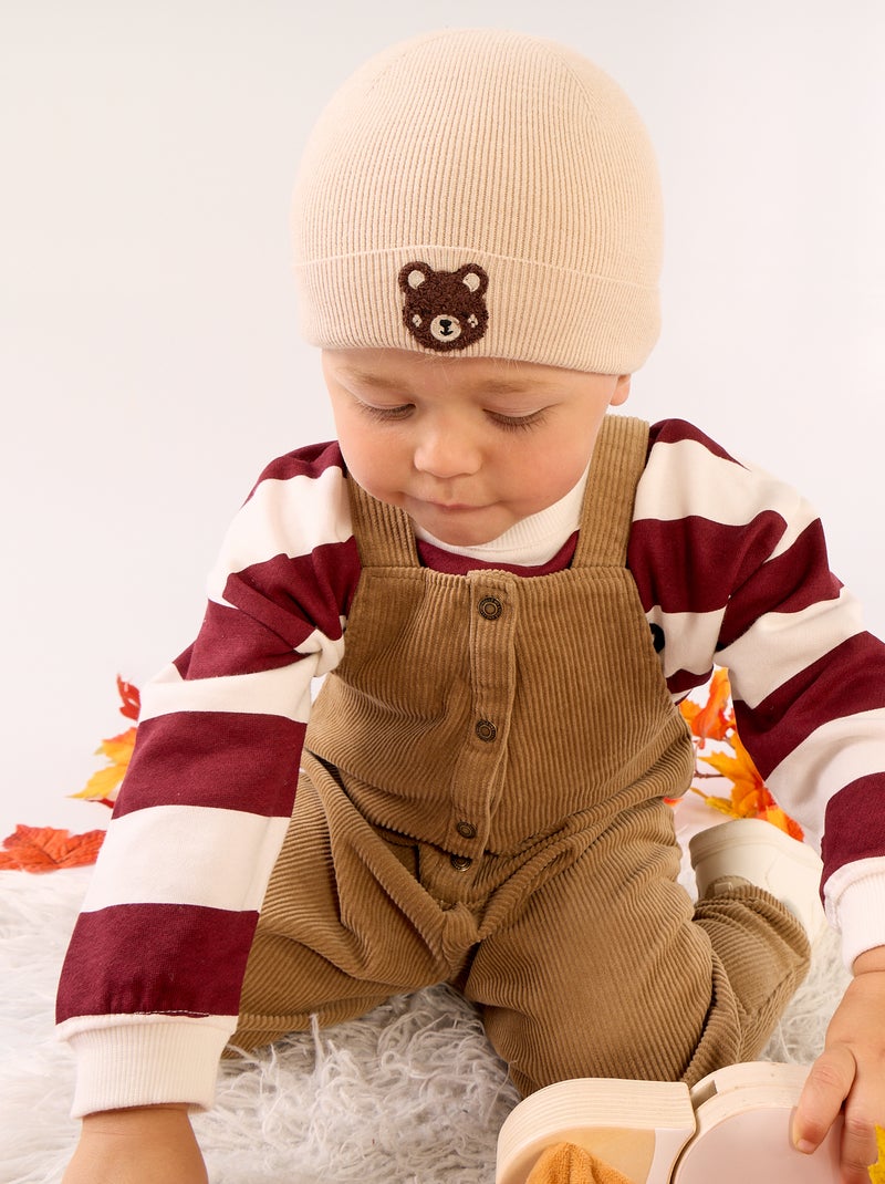 Gorro con bordado 'animal' Beige - Kiabi