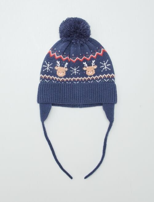 Gorro con borla estampado 'Navidad' - Kiabi