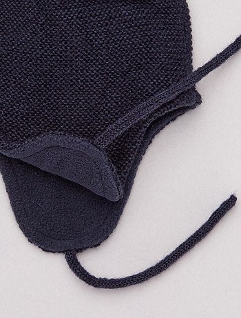 Gorro con borla y forro polar - Kiabi