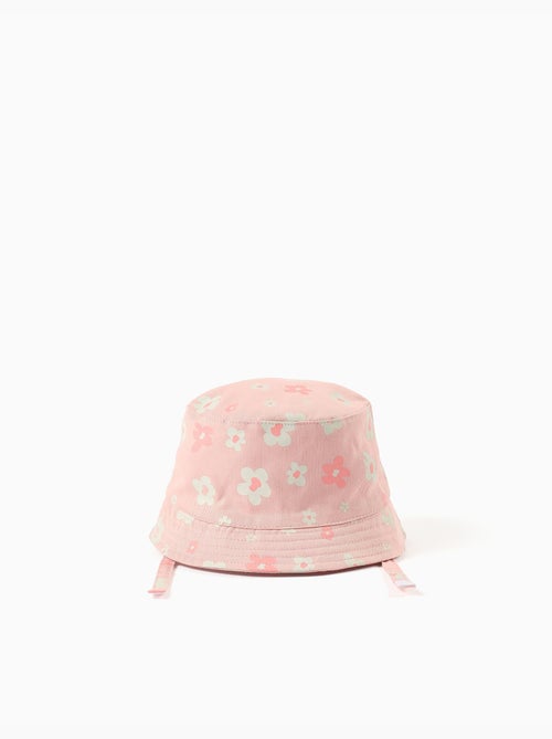 Gorro con flores y tiras laterales - Kiabi