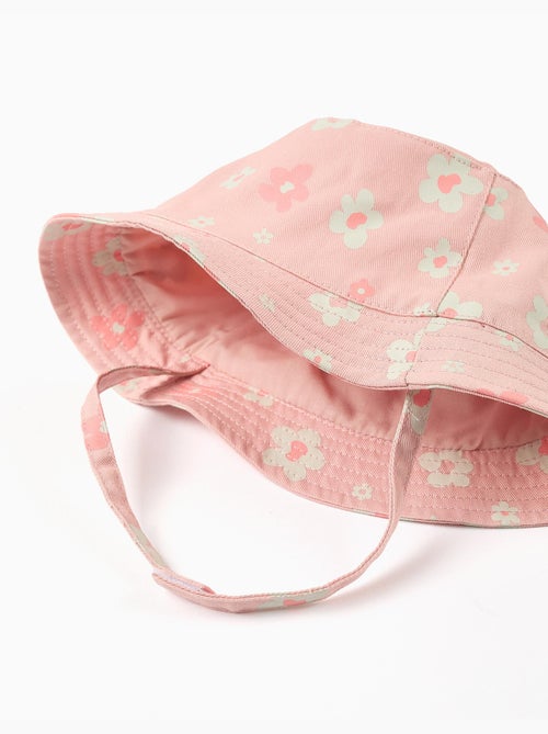 Gorro con flores y tiras laterales - Kiabi