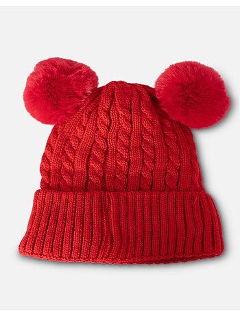 Gorro con forro polar y pompón Kebello
