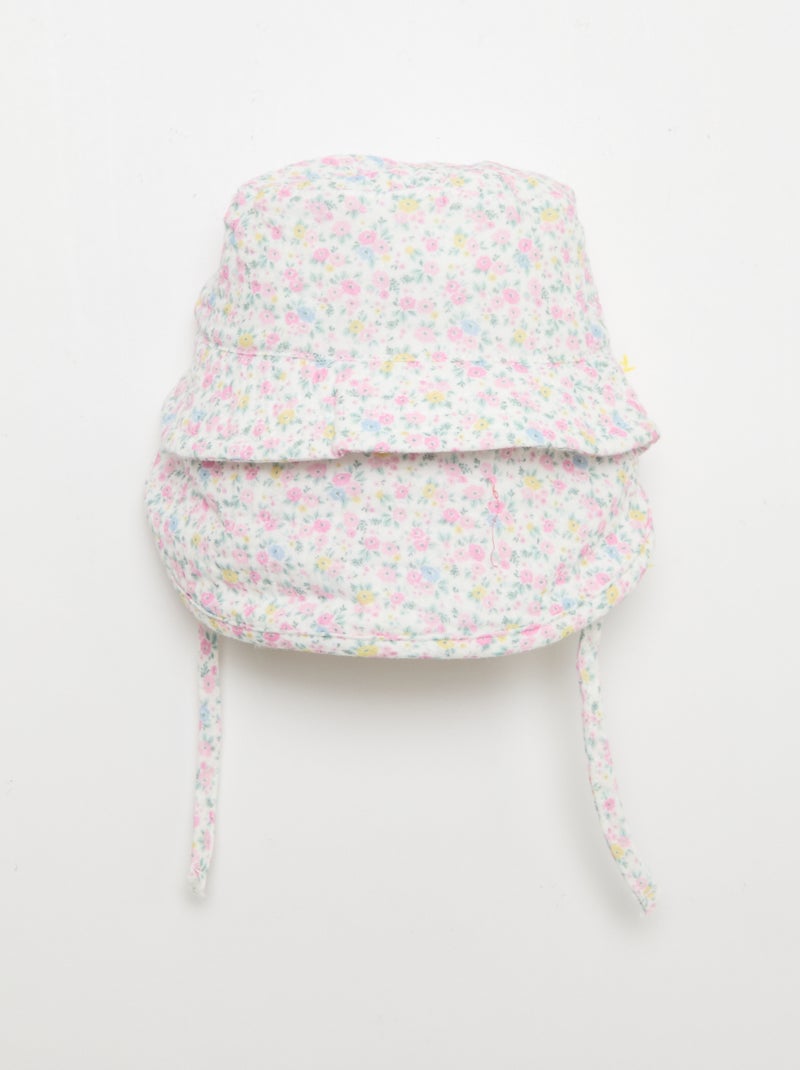 Gorro con lazo para atar "Marie" Rosa palo - Kiabi