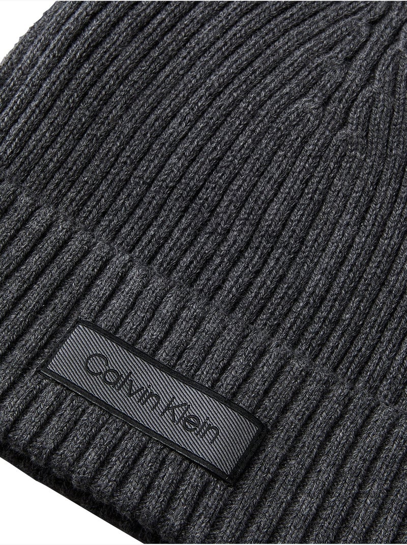 Gorro con vuelta - calvin klein Gris oscuro - Kiabi