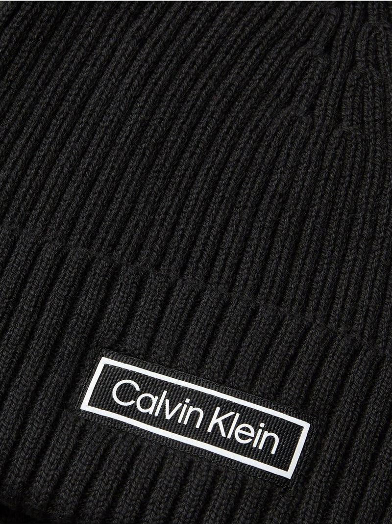 Gorro con vuelta - calvin klein Negro - Kiabi