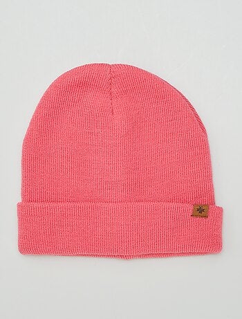 Gorro con vuelta de punto