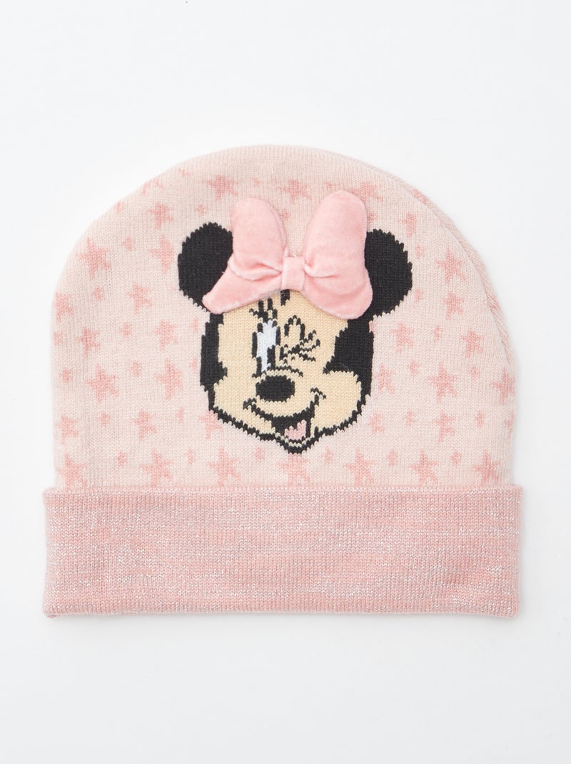 Gorro con vuelta estampado 'Minnie' Rosa - Kiabi