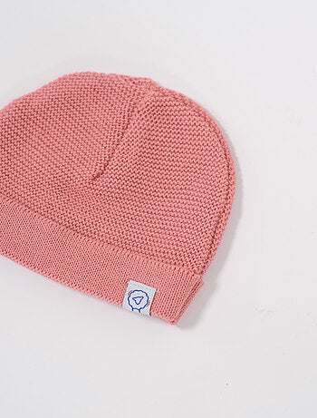 Gorro de bebé con vuelta
